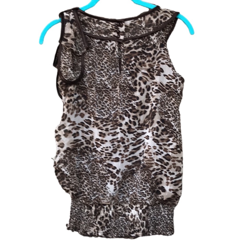 Iz Byer Leopard Print Blouse - XS - Picture 2 of 3